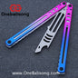 ARMED SHARK Steel Madko Balisong Clone 3cr13 Stainless Steel Handle Stainless Steel Blade Bushings