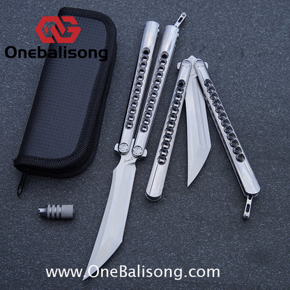 Roar Santiago Clone Stainless Steel Sandwich Handle Stainless Steel Blade Bearing Structure