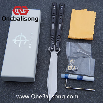 Baliplus REP Special Edition Balisong Clone G10 Patch Titanium alloy-handle stainless steel blade
