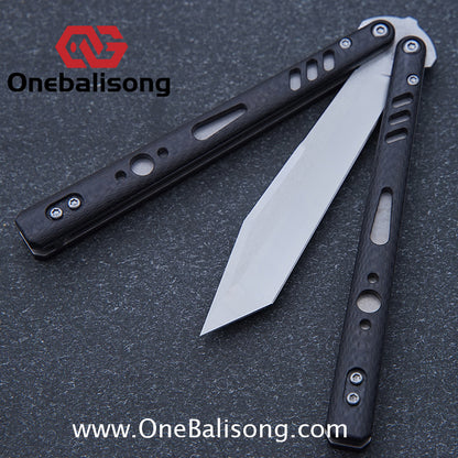 Baliplus REP Special Edition Balisong Clone G10 Patch Titanium alloy-handle stainless steel blade