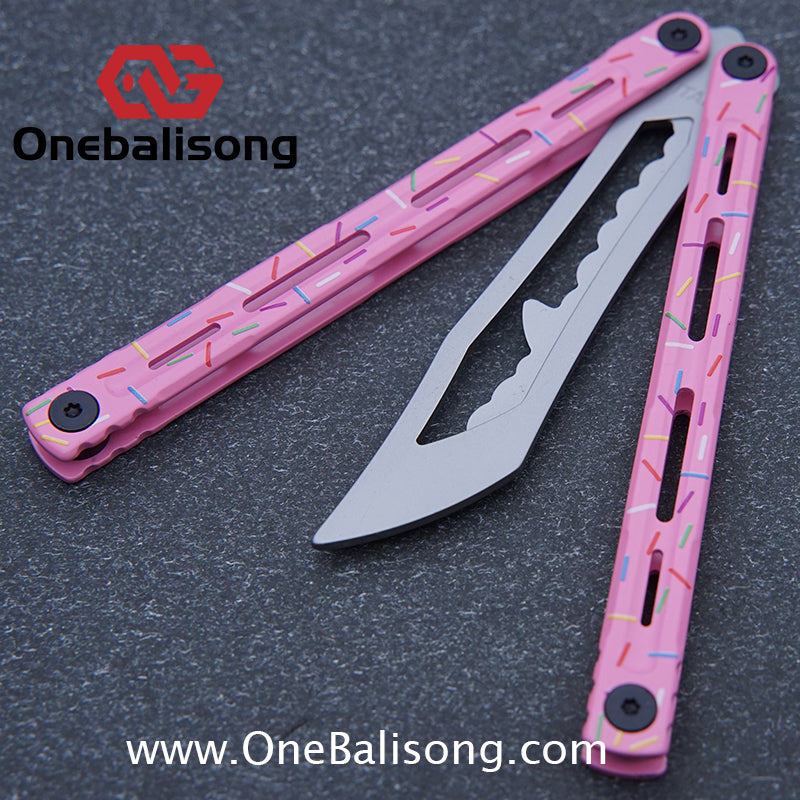 Titan Poseidon Balisong Stainless Steel+Coating Handle Stainless Steel Blade Bushings