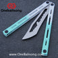 TITAN Oceanus V2 Balisong Stainless Steel+Coating Handle Stainless Steel Blade Bushings