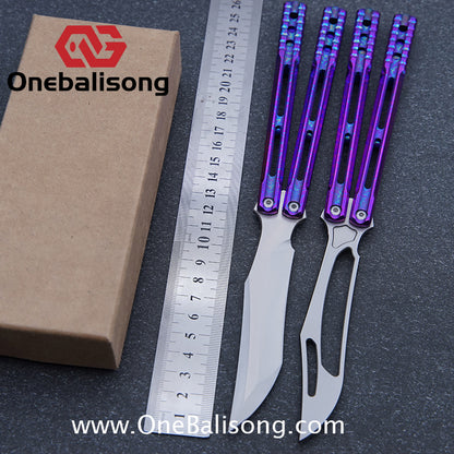 theone JK orca  killer whale clone Titanium alloy-handle stainless steel blade