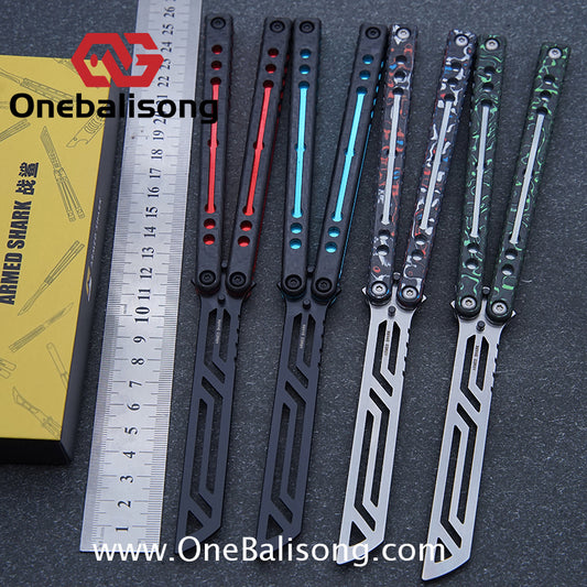 ARMED SHARK Nautilus V2 Clone Aluminum alloy handle stainless steel blade Bushing