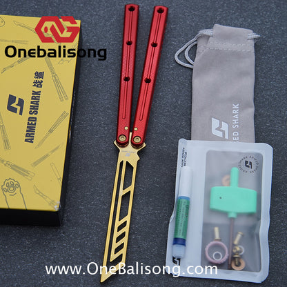 ARMED SHARK kraken v3 clone 7075 Seven series aluminum alloy handle stainless steel Trainer blade Bushings