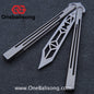 ARMED SHARK Titanium REP SE Balisong Clone TC4 Titanium Alloy Handle 5CR15 Stainless Steel Blade