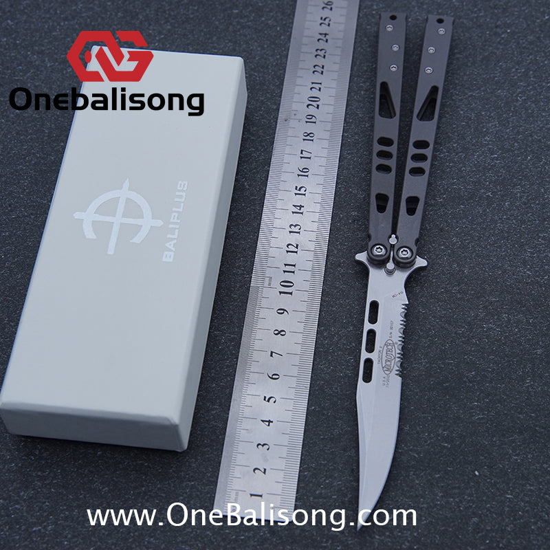 Baliplus Particle Balisong Clone TC4 Titanium Alloy Handle VG10 Stainless Steel Blade