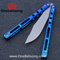 Theone Regime Balisong Titanium Alloy Handle Stainless Steel Live Blade One-piece structure Bushing