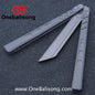 Cold Blade Hex Balisong Customization REP Sandblasting Version 7075 Aluminum Alloy Handle 420 Fake Blade Bushing