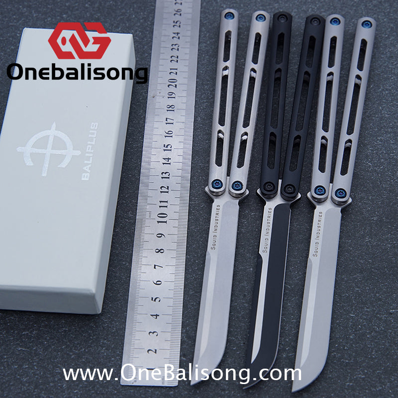 Baliplus Tsunami V4 Balisong Clone TC4 Titanium Alloy Handle VG10 Live blade Bushing