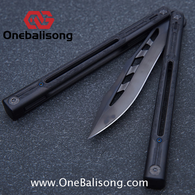RAD Cygnus V2 Genuine Balisong Titanium-6AL-4V Handle CPM-S35VN Stainless Steel Blade Bushing