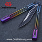 RAD Cygnus V2 Genuine Balisong Titanium-6AL-4V Handle CPM-S35VN Stainless Steel Live Blade Bushing