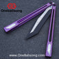 Asgard Slash God Balisong Titanium Alloy Handle Stainless Steel Blade Bushing