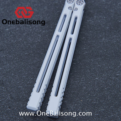 APOCALYPSE TIANQI Telesto Balisong Titanium Alloy Handle+VG10 Stainless Steel Blade Bushing