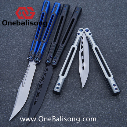 APOCALYPSE TIANQI Cygnus Clone v3.5 Blue screw 7075 Aluminum alloy handle bushing stainless steel blade