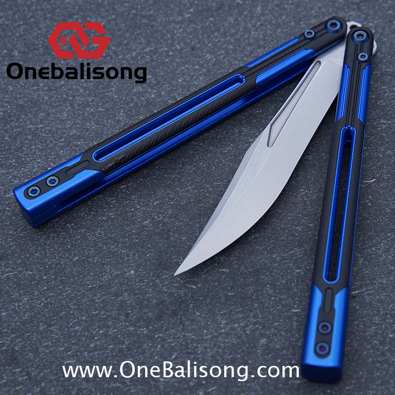 APOCALYPSE TIANQI Cygnus Clone v3.5 Blue screw 7075 Aluminum alloy handle bushing stainless steel blade