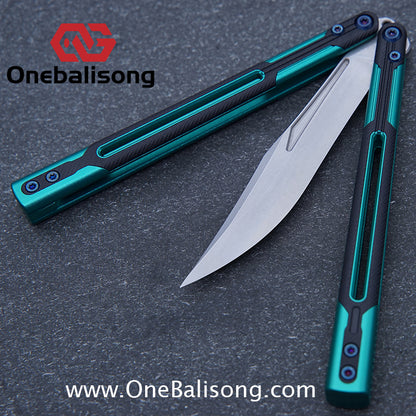 APOCALYPSE TIANQI Cygnus Clone v3.5 Blue screw 7075 Aluminum alloy handle bushing stainless steel blade