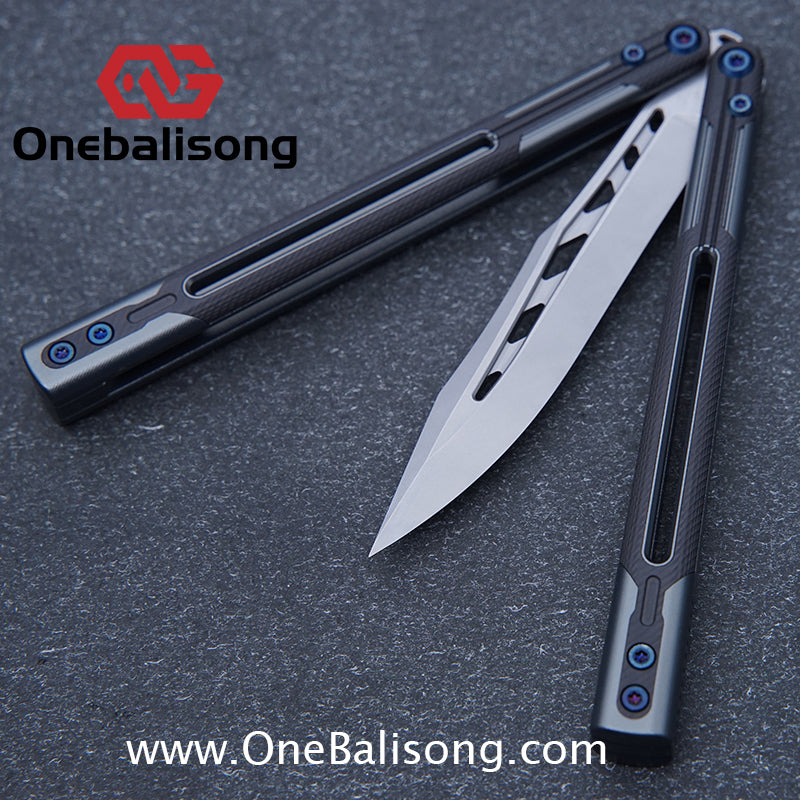 APOCALYPSE TIANQI Cygnus Clone v3.5 Blue screw 7075 Aluminum alloy handle bushing stainless steel blade