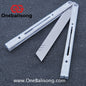 Curiosity White Tiger Balisong 7075 Aluminum Alloy Ceramic Coating Handle Stainless Steel Blade Bushings