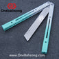 Curiosity White Tiger Balisong 7075 Aluminum Alloy Ceramic Coating Handle Stainless Steel Blade Bushings