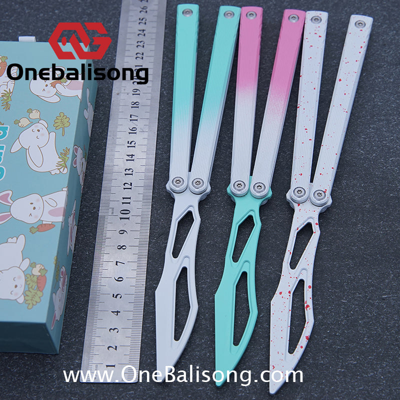 Asgard Master Balisong Aluminum Alloy Handle Stainless Steel Sandwich Structure Bushing