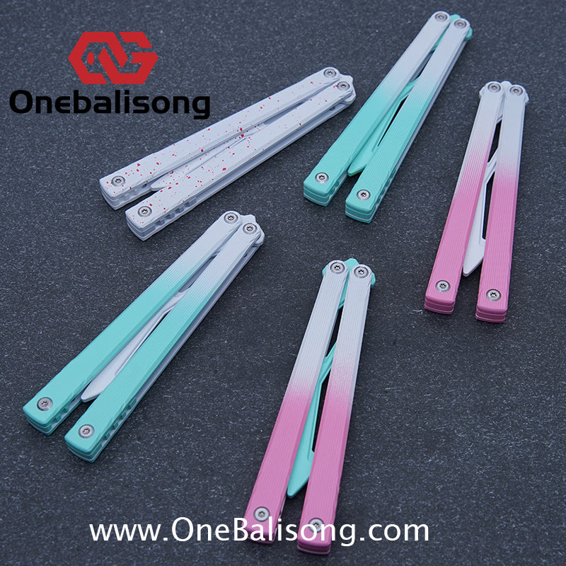 Asgard Master Balisong Aluminum Alloy Handle Stainless Steel Sandwich Structure Bushing