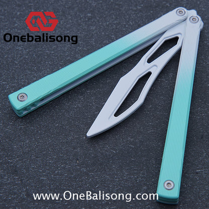 Asgard Master Balisong Aluminum Alloy Handle Stainless Steel Sandwich Structure Bushing