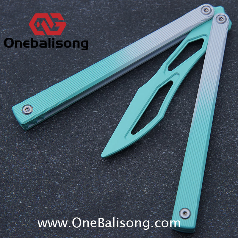 Asgard Master Balisong Aluminum Alloy Handle Stainless Steel Sandwich Structure Bushing