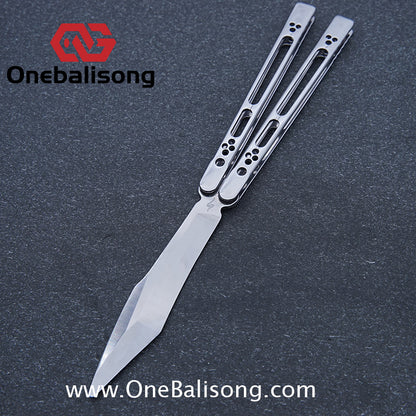 Sequence Soar Wind Chasing Balisong Stainless Steel Handle Stainless Steel Blade Bearing Structure