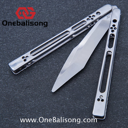 Sequence Soar Wind Chasing Balisong Stainless Steel Handle Stainless Steel Blade Bearing Structure