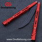 Once Mouse Balisong 7075 Aluminum Alloy Splicing Handle Stainless Steel Blade Bushings