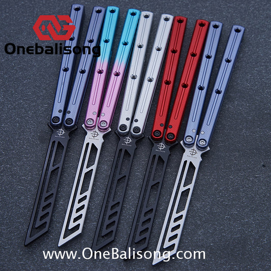 baliplus 7075 kraken trainer Side slot version v3 clone Aluminum alloy handle stainless steel blade Bushing