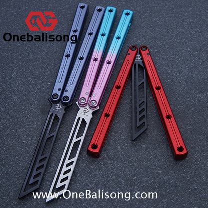 baliplus 7075 kraken trainer Side slot version v3 clone Aluminum alloy handle stainless steel blade Bushing