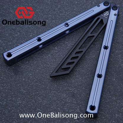 baliplus 7075 kraken trainer Side slot version v3 clone Aluminum alloy handle stainless steel blade Bushing