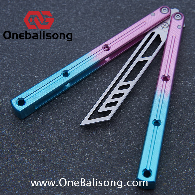 baliplus 7075 kraken trainer Side slot version v3 clone Aluminum alloy handle stainless steel blade Bushing