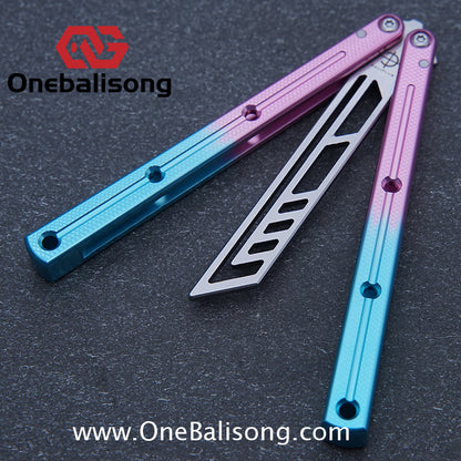 baliplus 7075 kraken trainer Side slot version v3 clone Aluminum alloy handle stainless steel blade Bushing