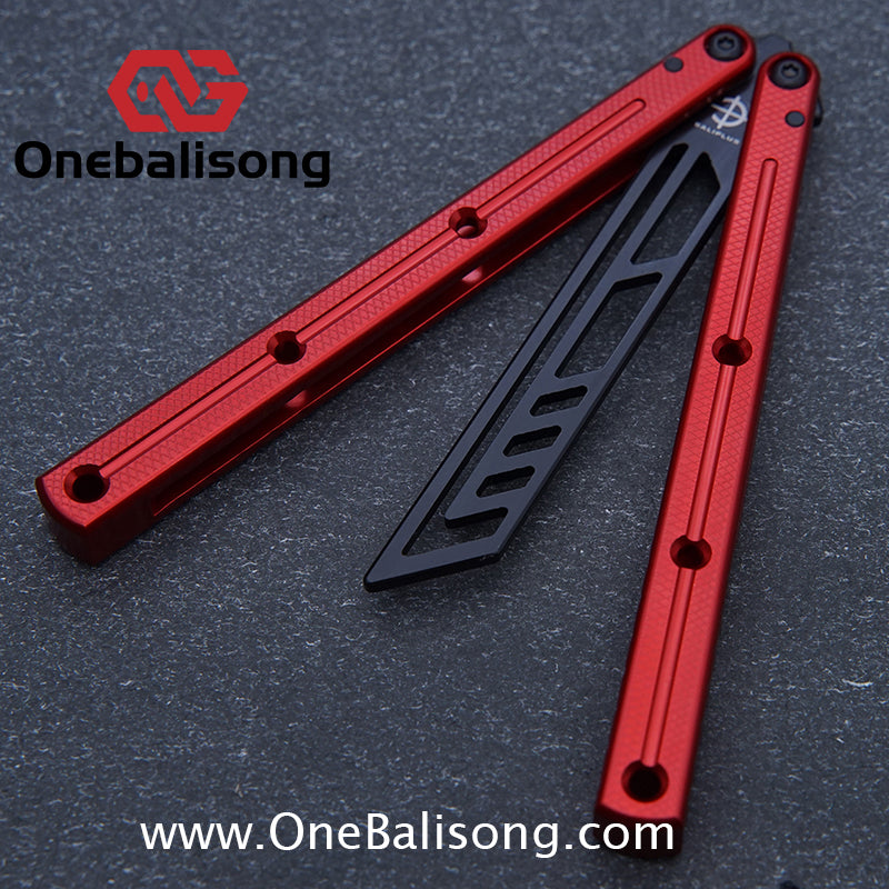 baliplus 7075 kraken trainer Side slot version v3 clone Aluminum alloy handle stainless steel blade Bushing