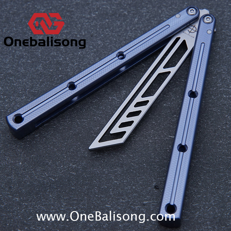 baliplus 7075 kraken trainer Side slot version v3 clone Aluminum alloy handle stainless steel blade Bushing