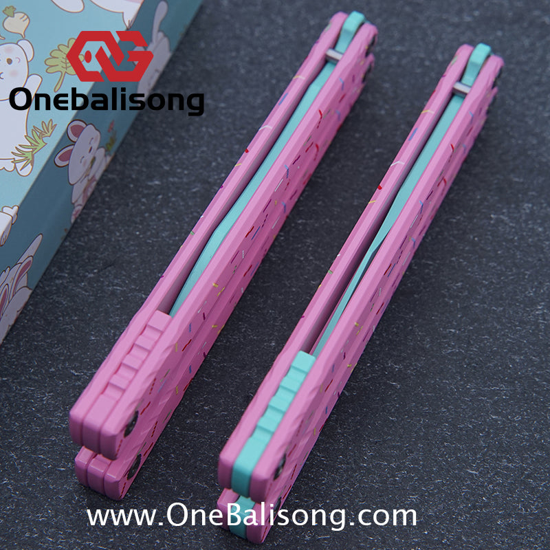 Asgard Master Balisong Aluminum Alloy Handle Stainless Steel Sandwich Structure Bushing