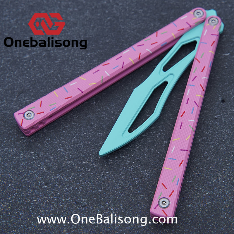 Asgard Master Balisong Aluminum Alloy Handle Stainless Steel Sandwich Structure Bushing