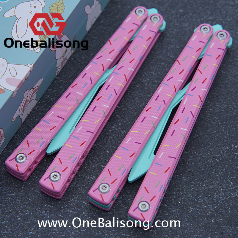Asgard Master Balisong Aluminum Alloy Handle Stainless Steel Sandwich Structure Bushing