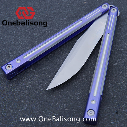 TITUS Orion Clone Balisong Aluminum Alloy Handle Stainless Steel Fake Blade Bushing