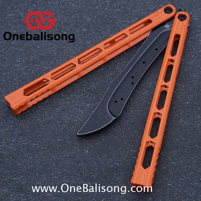 ARMED SHARK Prism Balisong Clone 5CR15 Stainless Steel Handle Stainless Steel Blade Bushings