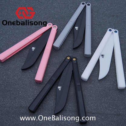TOA Charon Balisong Plastic Trainer Outdoor Safe EDC Practice Knife Fancy Folding Knife