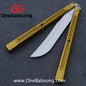 HR Killer Balisong  Seven series aluminum Handle 14c28n/vg10 Blade integrated+traditional shaft sleeve
