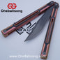RAD Cygnus V2 Genuine Balisong Titanium-6AL-4V Handle CPM-S35VN Stainless Steel Live Blade Bushing