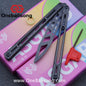 Asgard Steel Cygnus Balisong ABS Patch/Coating/Stainless Steel Handle Stainless Steel Blade Bushings