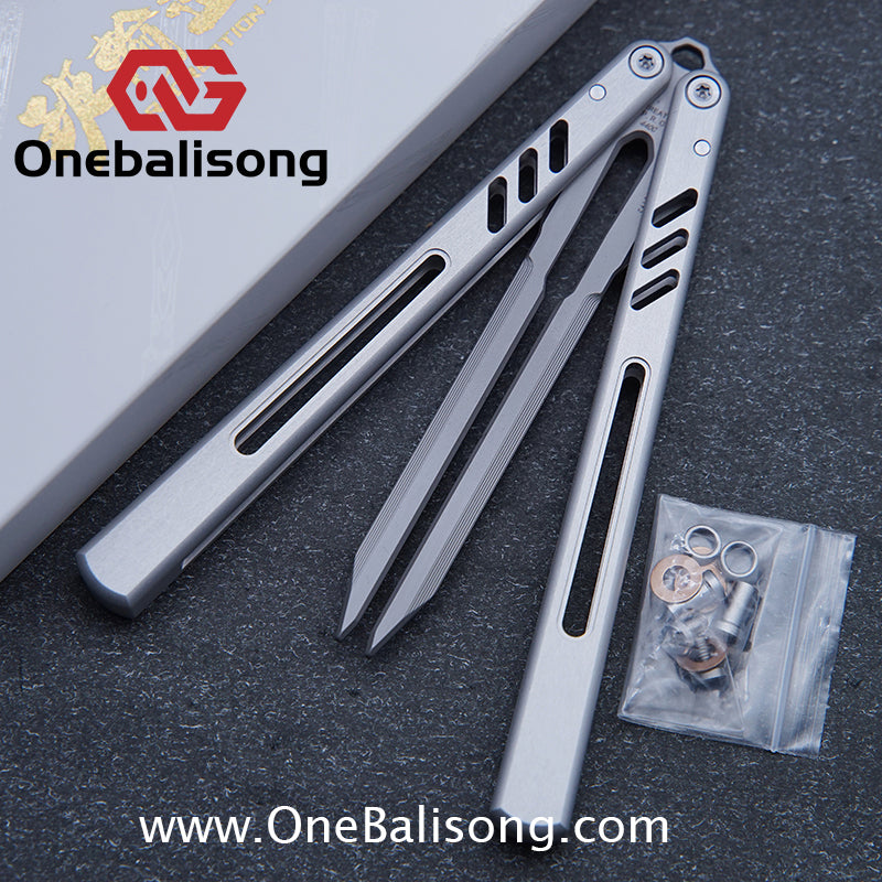 Class Loss Creation 8801 Balisong Aluminum Alloy Handle Stainless Steel Tuning Fork Blade Bushings