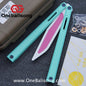 H-air Knicks Balisong Seven Series Aluminum Alloy Handle Stainless Steel Blade Bushings