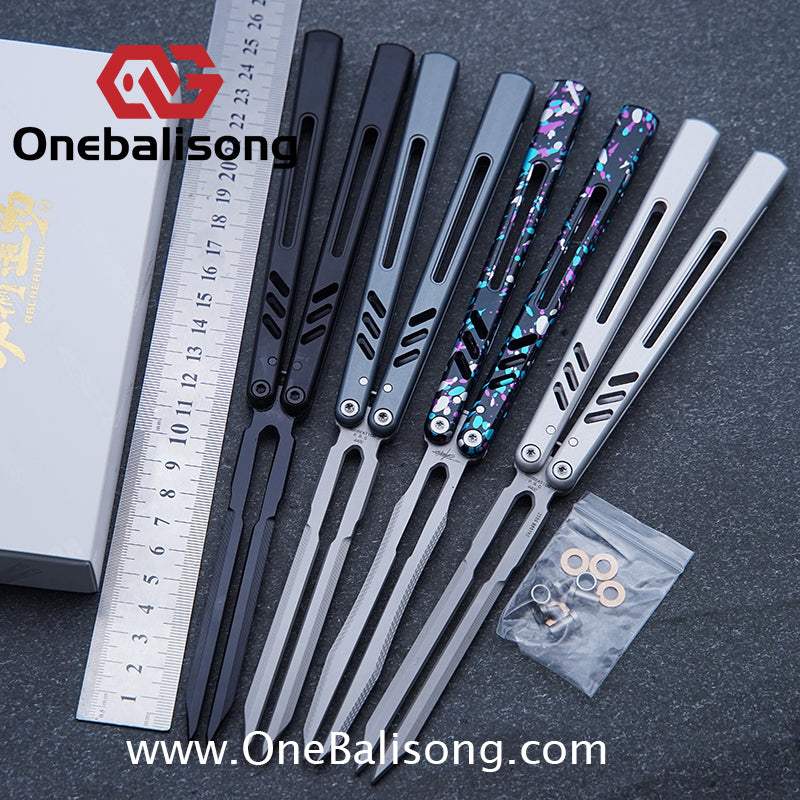 Class Loss Creation 8801 Balisong Aluminum Alloy Handle Stainless Steel Tuning Fork Blade Bushings